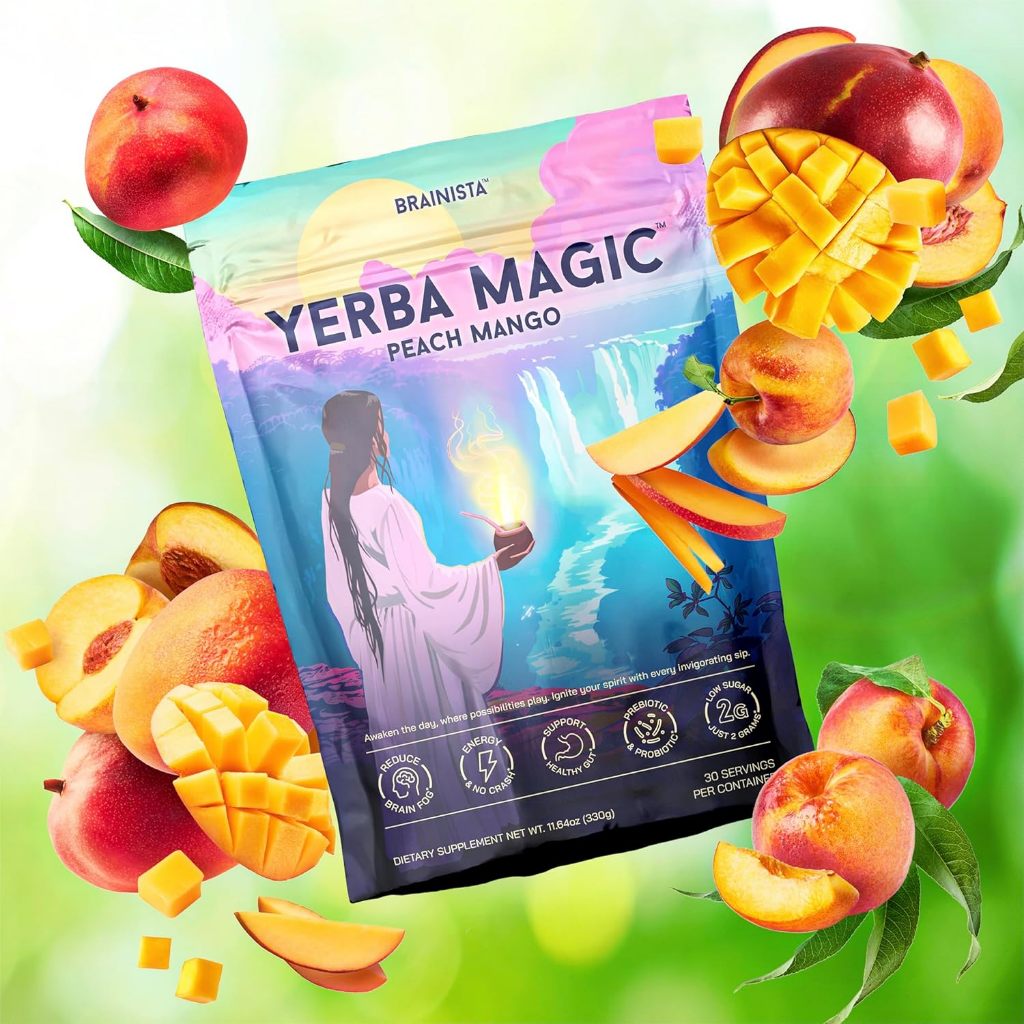 เพิ่มพลังงานบริสุทธิ์-สมองใส-ลำไส้ดี! Yerba Magic ผง Yerba Mate ผสมโนโทรปิก-พรี-โปรไบโอติก | คาเฟอีน