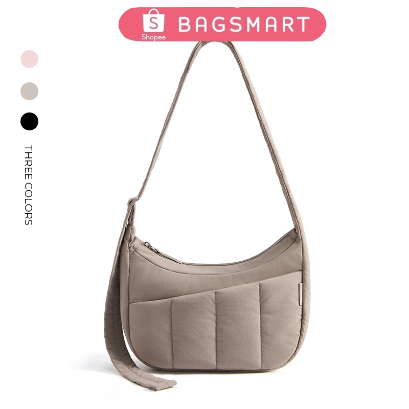 BAGSMART ใหม่ กระเป๋าสะพายข้างแฟชั่น น้ำหนักเบา สไตล์ Casual Messenger เหมาะสำหร