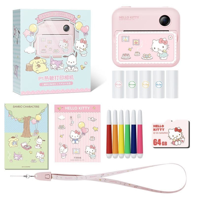 กล้องพิมพ์ Sanrio Kuromi Hello Kitty ใหม่ 1080p 48MP รูปที่ 5