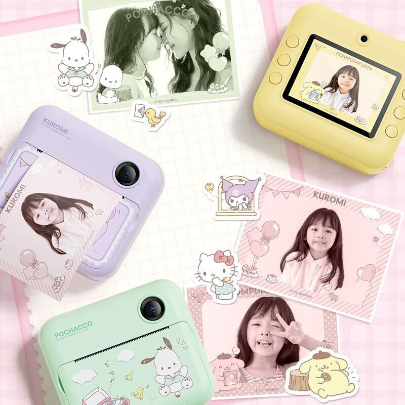 กล้องพิมพ์ Sanrio Kuromi Hello Kitty ใหม่ 1080p 48MP รูปที่ 8