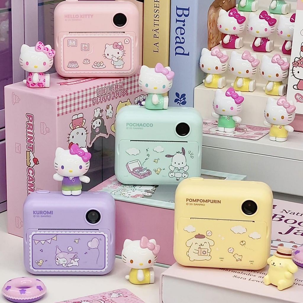 กล้องพิมพ์ Sanrio Kuromi Hello Kitty ใหม่ 1080p 48MP รูปที่ 2