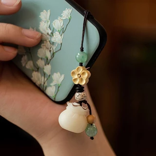 Gourd Lucky Bag Cat Claw ที่แขวนโทรศัพท์มือถือจี้โพธิ์แขวนวันปีใหม่