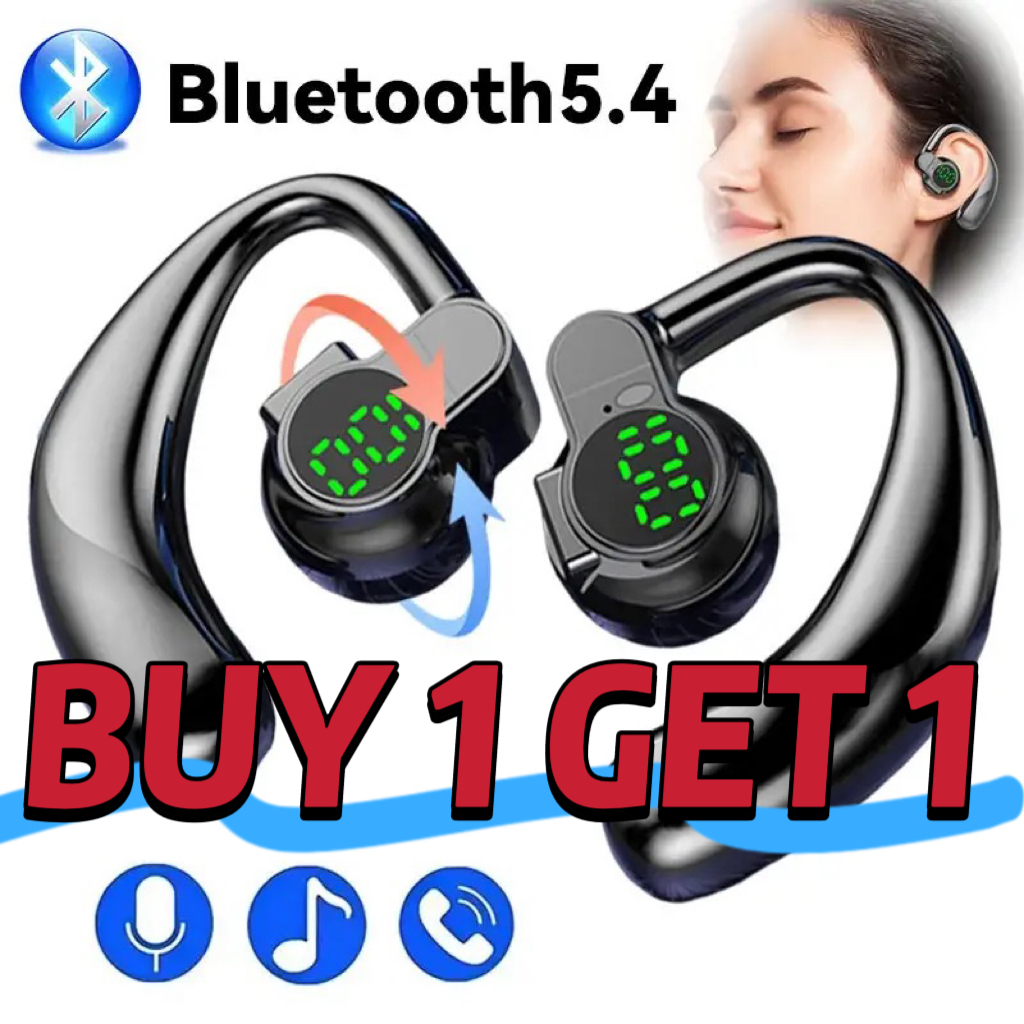 BUY 1 TAKE 1 หูฟังบลูทูธไร้สายแฮนด์ฟรีหูฟังเปิดเต็มรูปแบบ Air Conduction หูฟังเกี่ยวหูเสียงรบกวน Cancelling กีฬา Headse
