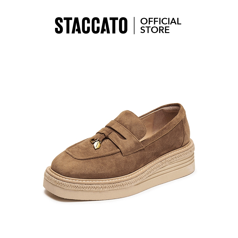 Staccato Jazz Loafers for Women รองเท้าคัทชู รองเท้าส้นตึก H2276