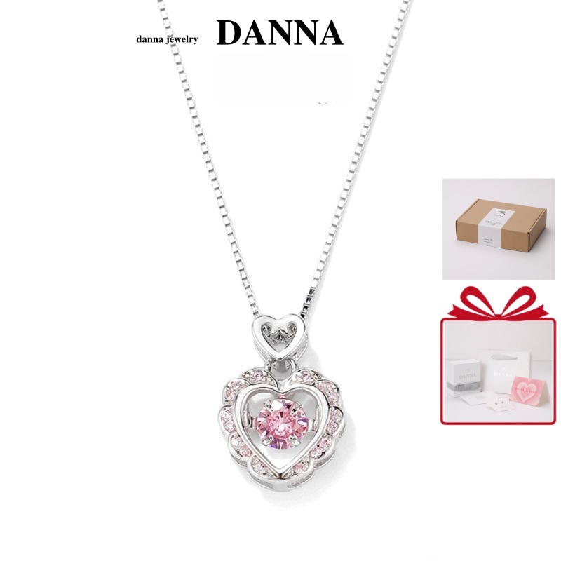 สร้อยคอเงินแท้ Danna รุ่น dn023 สไตล์หรูหรา พร้อมกล่องของขวัญ + การ์ดอวยพร เครื่องประดับแฟชั่นผู้หญิงLs necklacejewelryสร้อยหัวใจสร้อยแฟชั่นgift box ของขวัญ