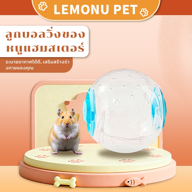ลูกบอลวิ่งแฮมสเตอร์ ลูกบอลออกกำลังกาย 12ซม/14ซม/16ซม/18ซม ของเล่นหนูแฮมเตอร์ บอลวิ่งหนูแฮมเตอร์