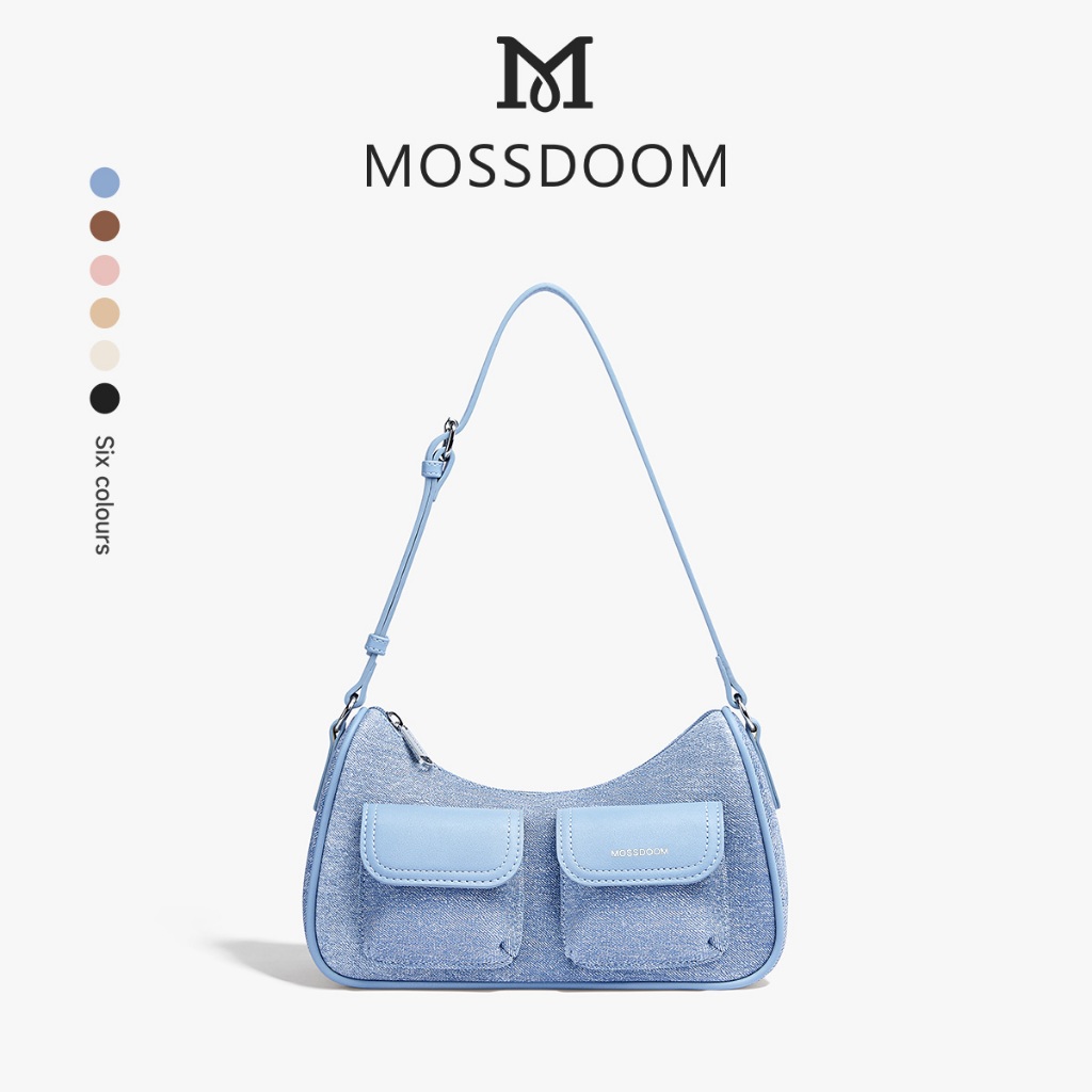 MOSSDOOM Liora Bag กระเป๋าสะพายไหล่ ทรงโฮโบสุดคิวต์ สวยหวานมินิมอล