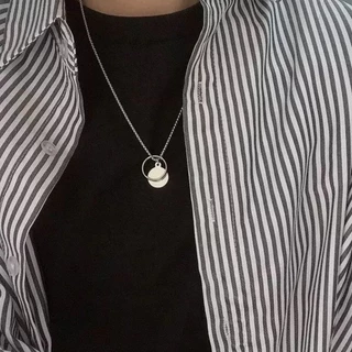 CoolChgสร้อยคอชุบเงิน ไม่จํากัดเพศ อินเทรนด์เครื่องประดับแฟชั่นน้ําหนักเบาสําหรับสวมใส่สบายๆทุกวัน 📦จัดส่งจากกรุงเทพ