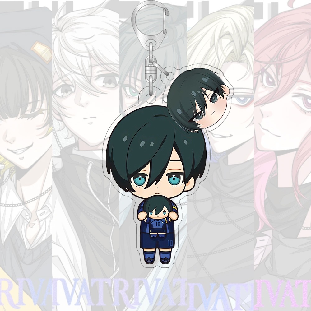 พวงกุญแจอะคริลิค Blue Lock การ์ตูน Amine จี้น่ารัก พวงกุญแจ กระเป๋านักเรียน จี้ขนาดเล็ก ของขวัญ - รูปที่ 7