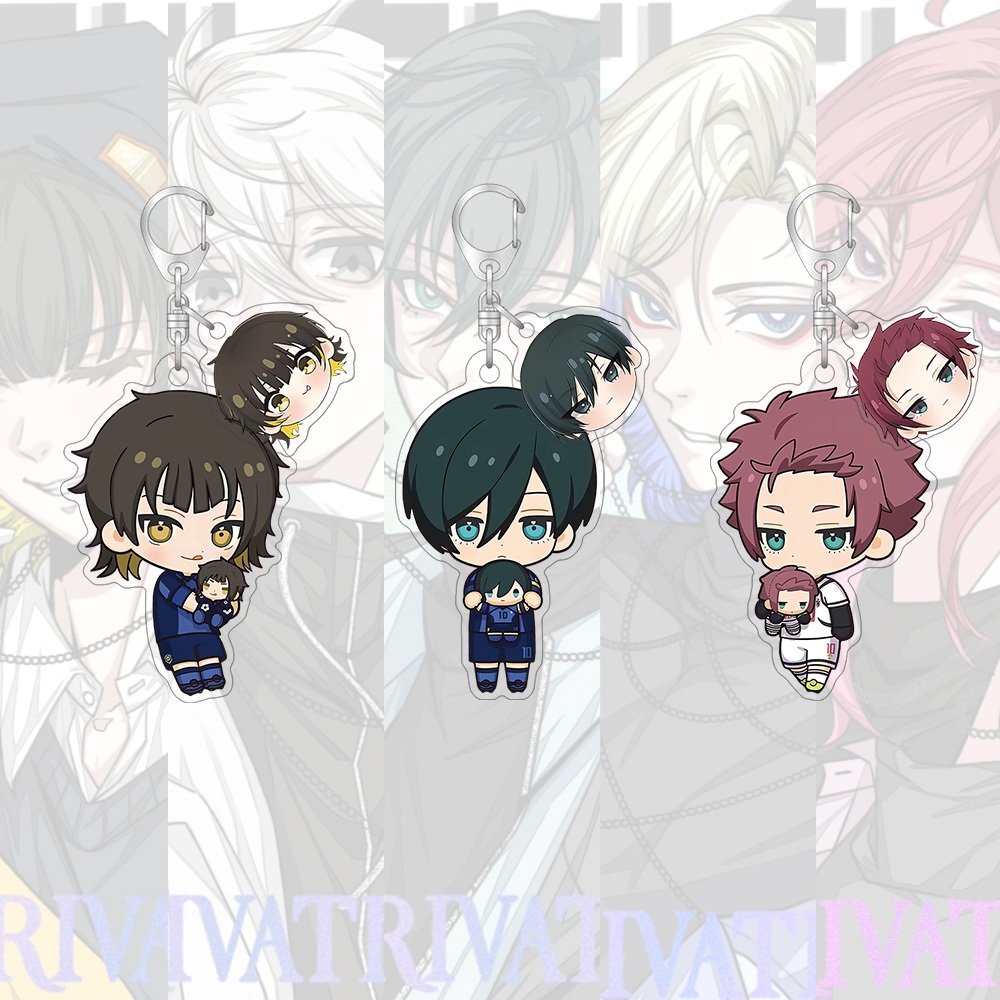 พวงกุญแจอะคริลิค Blue Lock การ์ตูน Amine จี้น่ารัก พวงกุญแจ กระเป๋านักเรียน จี้ขนาดเล็ก ของขวัญ - รูปที่ 3