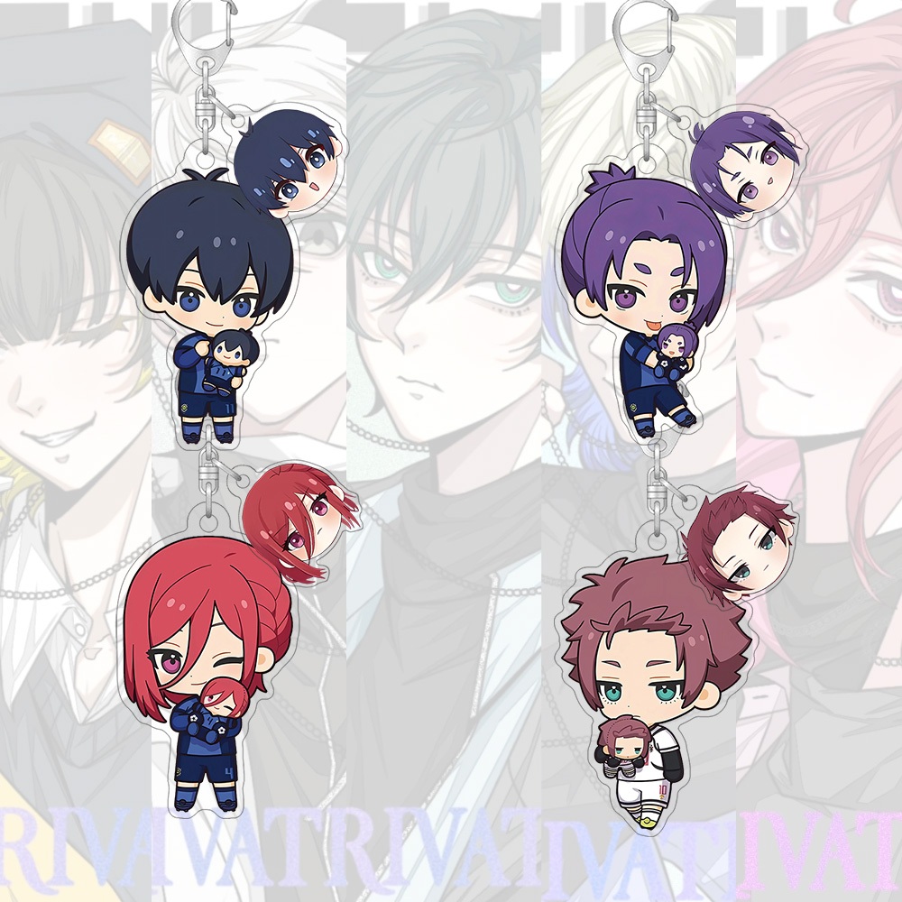 พวงกุญแจอะคริลิค Blue Lock การ์ตูน Amine จี้น่ารัก พวงกุญแจ กระเป๋านักเรียน จี้ขนาดเล็ก ของขวัญ - รูปที่ 2