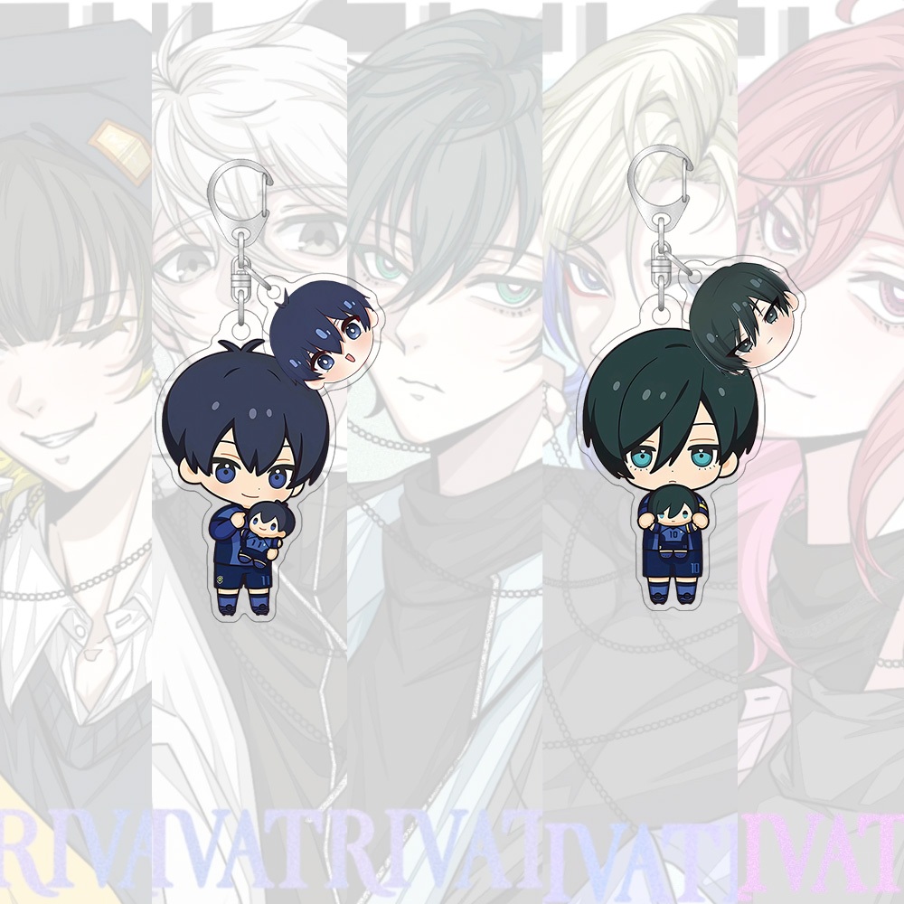 พวงกุญแจอะคริลิค Blue Lock การ์ตูน Amine จี้น่ารัก พวงกุญแจ กระเป๋านักเรียน จี้ขนาดเล็ก ของขวัญ - รูปที่ 4