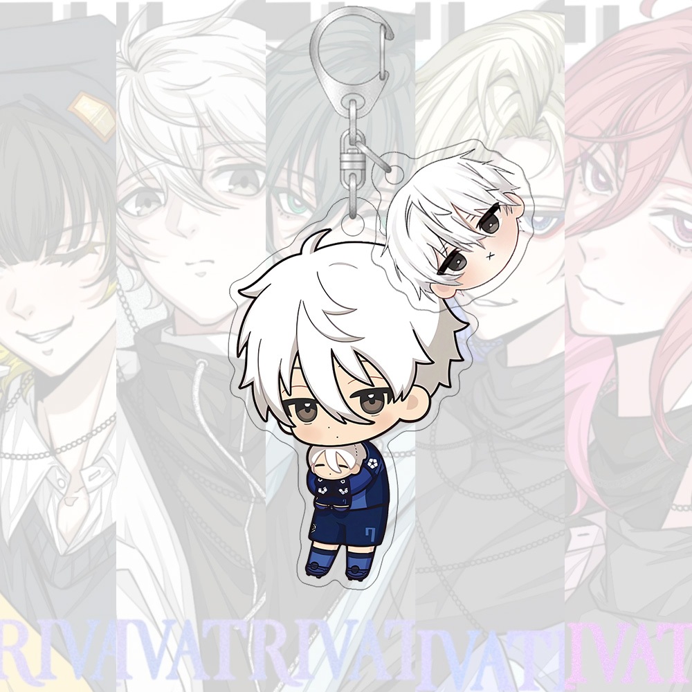 พวงกุญแจอะคริลิค Blue Lock การ์ตูน Amine จี้น่ารัก พวงกุญแจ กระเป๋านักเรียน จี้ขนาดเล็ก ของขวัญ - รูปที่ 6