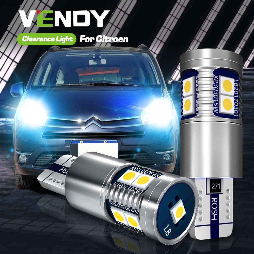 2pcs ไฟ LED ที่จอดรถ Clearance โคมไฟ Canbus W5W T10 2825 สําหรับ Citroen Berlingo C1 C2 C3 Picasso C