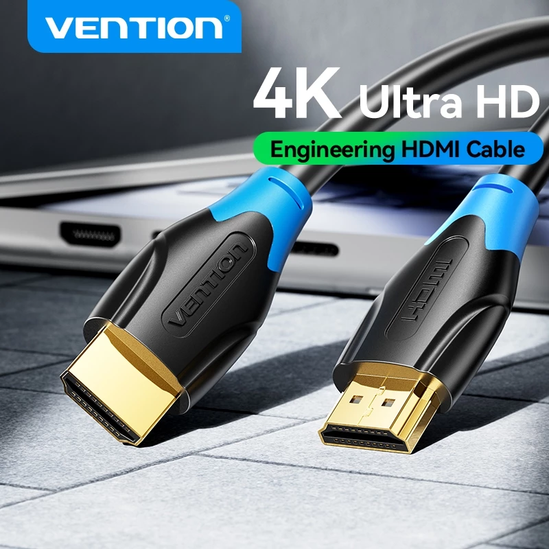 Vention สาย HDMI 2.0 สำหรับเกมและภาพยนตร์ 4K@60Hz การ์ดจอ เสียง 3D สําหรับทีวี โปรเจคเตอร์