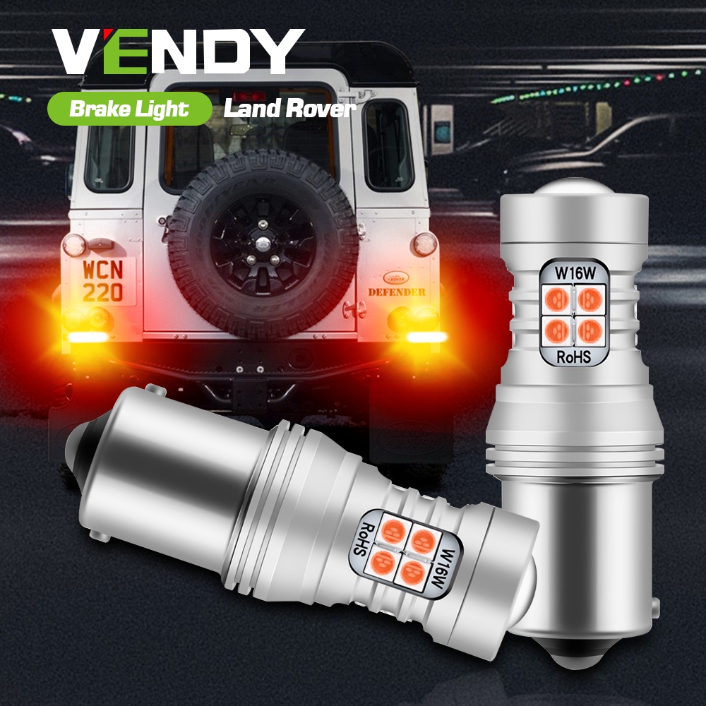 2 ชิ้นไฟเบรค LED Blub โคมไฟ Canbus P21W 7506 BA15S สําหรับ Land Rover Range Rover 2 Defender Cabrio 
