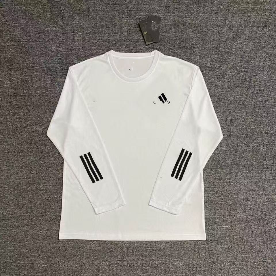 เสื้อยืดแขนยาวสำหรับออกกำลังกาย ทรงหลวมแห้งเร็ว คอขนาดใหญ่ พร้อมการจัดส่งภายใน 24-48 ชั่วโมง