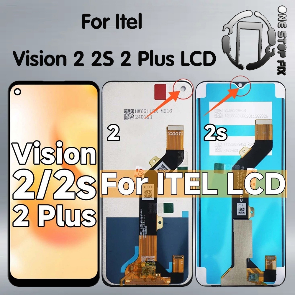 INCELL สําหรับ Itel Vision 2 2S 2 Plus P651L P681L จอแสดงผล LCD Touch Digitizer Assembly
