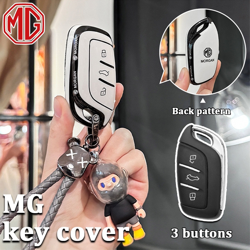 ฝาครอบกุญแจรถสําหรับ MG 4/MG 5/MG HS/MG VS/MG ES/ZS EV เคสกุญแจ MG HS ปลอกกุญแจ MG 5 ปลอกกุญแจรีโมทพ