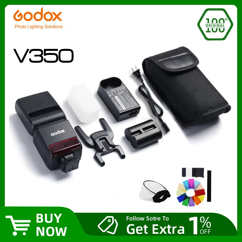 Godox V350C V350N V350S V350F V350O TTL HSS กล้อง Speedlite แฟลชแบตเตอรี่ลิเธียมในตัว