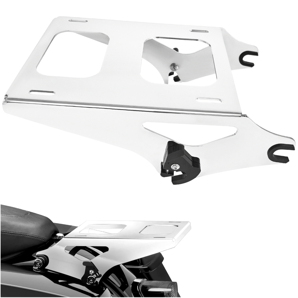 Tour Pack Pak ด้านหลังชั้นวางสัมภาระ Solo Trunk Rack สําหรับ Harley Davidson Touring Road King พิเศษ CVO Street Glide Limited Electra Ultra Glide 2009-2025