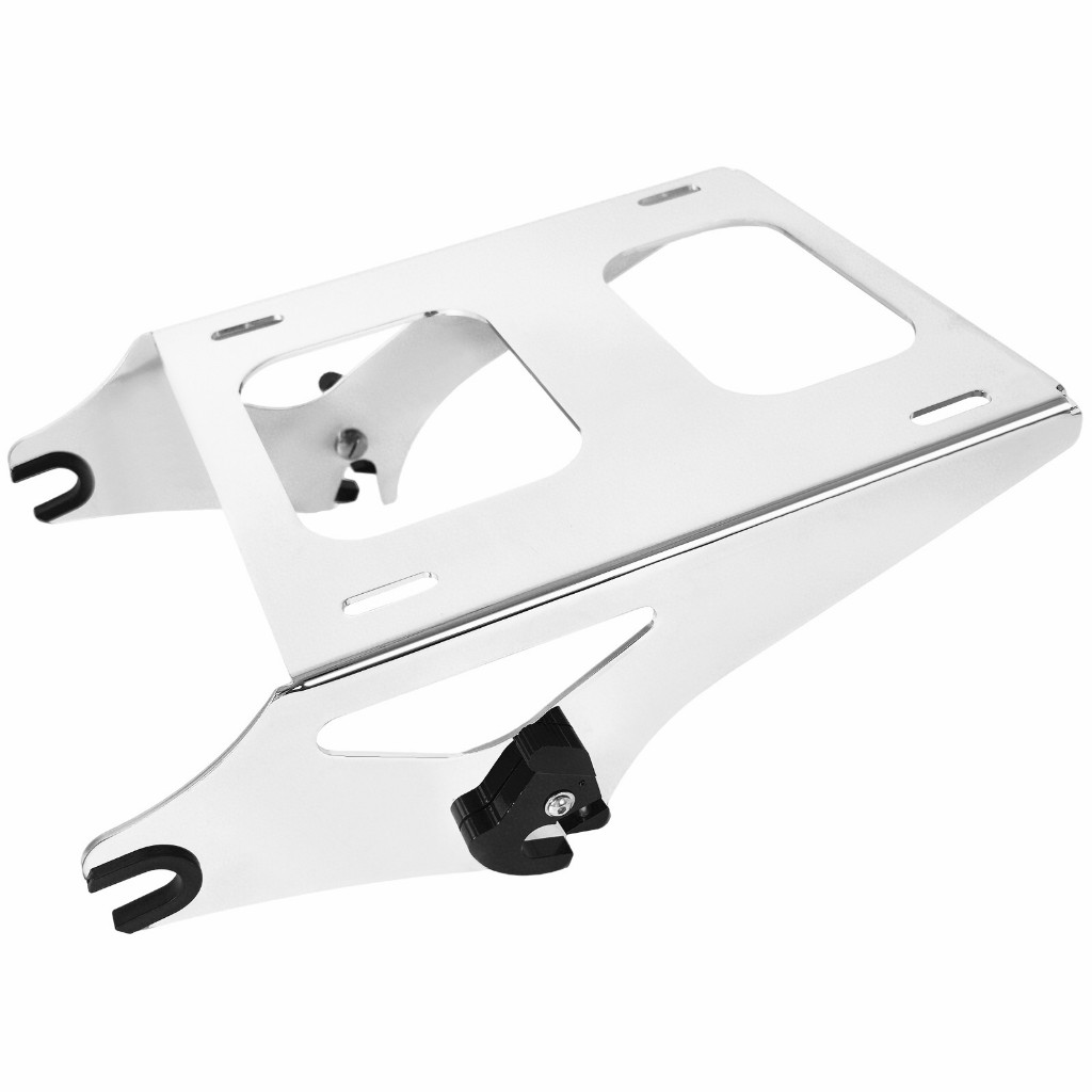 Chrome ชั้นวางสัมภาระด้านหลังสําหรับ 09-25 Harley Davidson Touring Road King Street Glide Ultra Electra glide ที่ถอดออกได้ Two-up Tour Pak pack ติดตั้งกระเป๋าเดินทาง Rack - รูปที่ 4