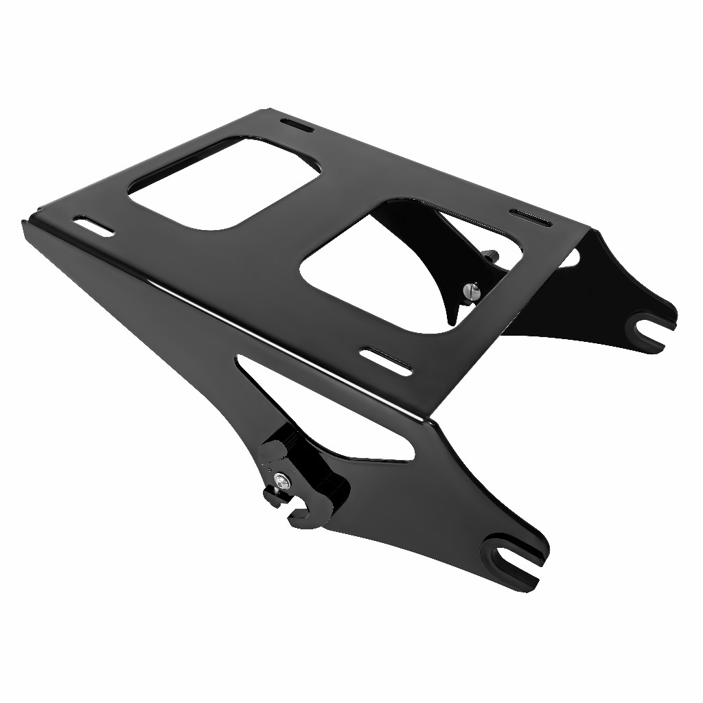 Chrome ชั้นวางสัมภาระด้านหลังสําหรับ 09-25 Harley Davidson Touring Road King Street Glide Ultra Electra glide ที่ถอดออกได้ Two-up Tour Pak pack ติดตั้งกระเป๋าเดินทาง Rack - รูปที่ 2