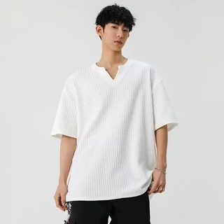 เสื้อยืดผู้ชายเนื้อนุ่ม แขนสั้น ระบายอากาศได้ดี สำหรับฤดูร้อน