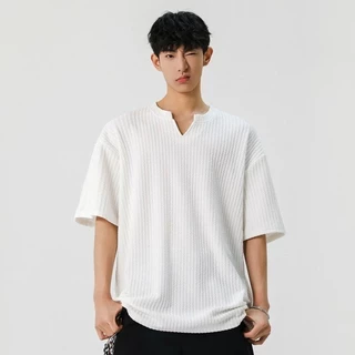 เสื้อยืดผู้ชายเนื้อนุ่ม แขนสั้น ระบายอากาศได้ดี สำหรับฤดูร้อน