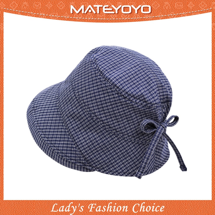 MATEYOYO หมวกกันแดดแฟชั่นสำหรับผู้หญิง ขอบม้วนได้ พกพาสะดวก หมวกทรงชาวประมงสำหรับฤดูร้อนและการเดินทางกลางแจ้ง