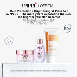 PAPA FEEL 577 Fade Dark Spot Sunscreen Set Removal Marks/Dark Spot Brightening 219X spf 50+ Sunscreen Cream Sensitive Skin Protection