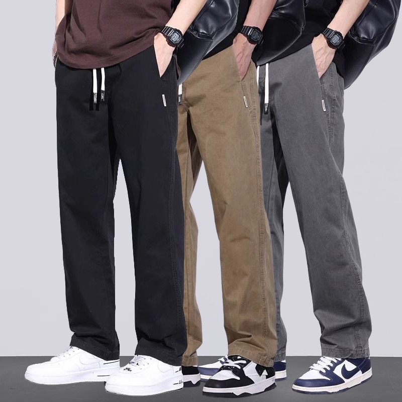 ✧เทรนด์เกาหลี!✧ กางเกงลำลองผู้ชาย เรียบง่ายเวอร์ชั่นดี ✦กระเป๋าข้าง 2 ช่อง+เวอร์ชั่นที่ดี✦ ทรงหลวม