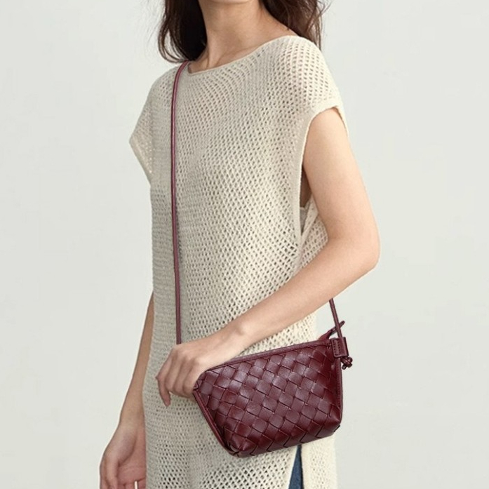 SeaGloca แฟชั่นทอ Vintage Dumpling กระเป๋าอเนกประสงค์ไหล่ Crossbody สําหรับผู้หญิงไม่มี 2045 - รูปที่ 2