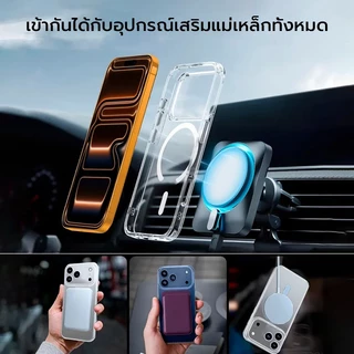[x-it]เคสแม่เหล็กสําหรับiPhone 17 Air 17Pro Max 16promax 15 14plus 13pro 12 11 ไร้สายชาร์จ,ฝาครอบกันชนโทรศัพท์กันกระแทก,ป้องกันรอยขีดข่วนด้านหลังใส (ใส)