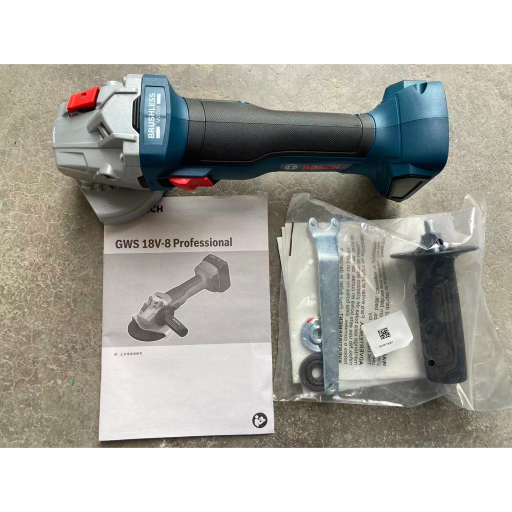 Bosch ไร้สาย GWS18V-8 18V มอเตอร์ไร้แปรงถ่านแพลตฟอร์มแบตเตอรี่ลิเธียมที่จับบางของแท้ของแท้พร้อมสต็อก