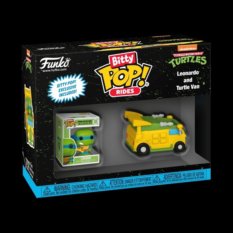 FunkoPOP เต่านินจาวัยรุ่น Leonardo DiCaprio Turtles แอ็คชั่นรถยนต์