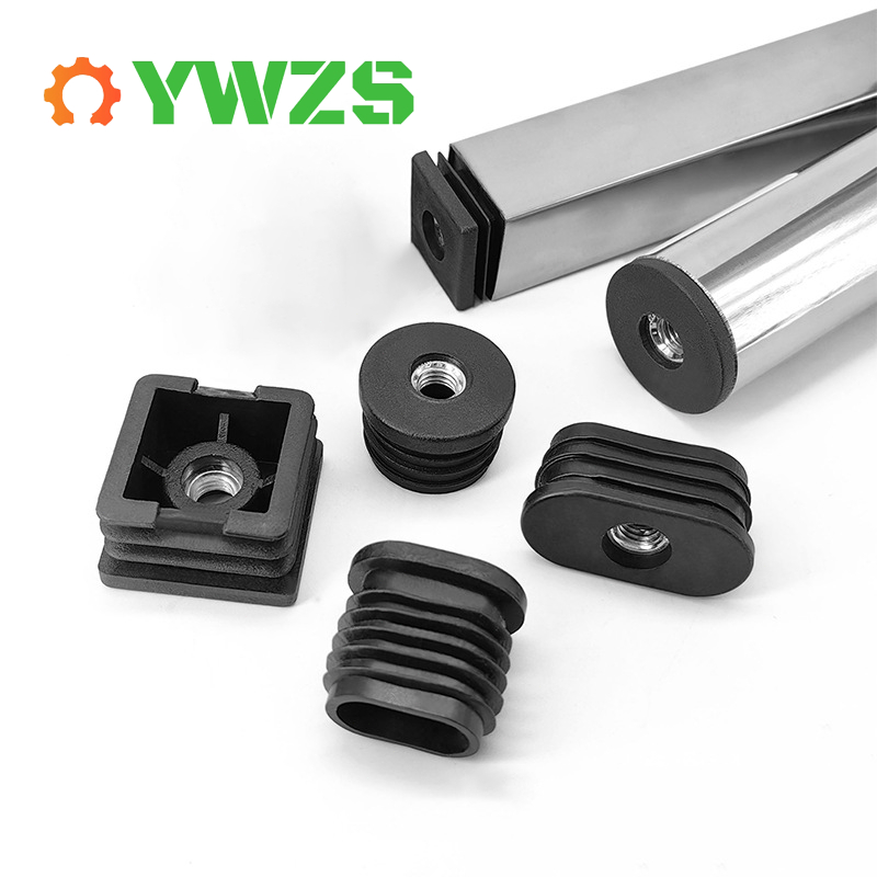 M6 M8 M10 ปรับเฟอร์นิเจอร์ฟุต Levelling - ความสูงสกรู Nut Connector,โต๊ะเก้าอี้ขาโต๊ะพับ Bump Stop End Cap, Anti-Slip Foot Stopper Pad ฝาครอบฐานด้านบน
