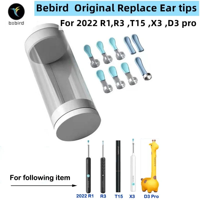Bebird R1 R3 T15 X3 D3pro Original Ear Sticks Earpick Health Care ทําความสะอาดหู 4 ชิ้นเปลี่ยนเคล็ดล