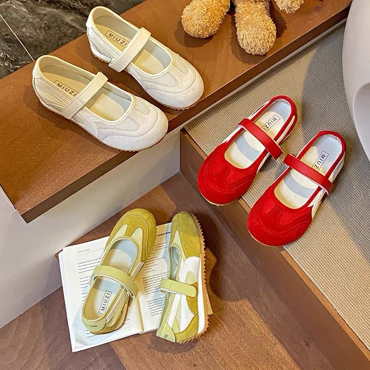 5 ซม.ที่มองไม่เห็นความสูงปั๊ม All-Match Velcro ตาข่าย Breathable ด้านในความสูงรองเท้า Mary Jane