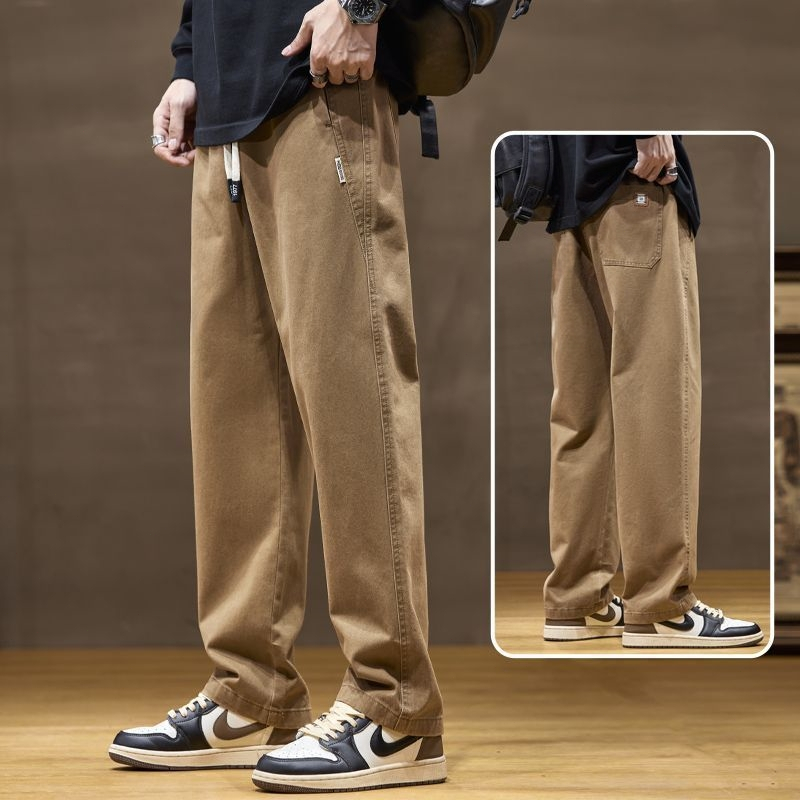 [โปรเด็ด] กางเกงวอมแฟชั่น ✦กระเป๋าข้าง 2 ช่อง✦ สไตล์ย้อนยุค เรียบง่าย ✦กางเกงคาร์โก้ผู้ชาย - รูปที่ 5