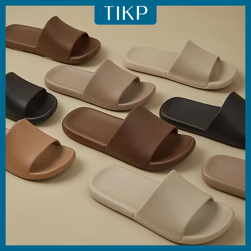 TIKP รองเท้าแตะ พื้นนิ่ม กันลื่น เหมาะกับใส่ในบ้าน สําหรับผู้หญิง ไซซ์ 36-45
