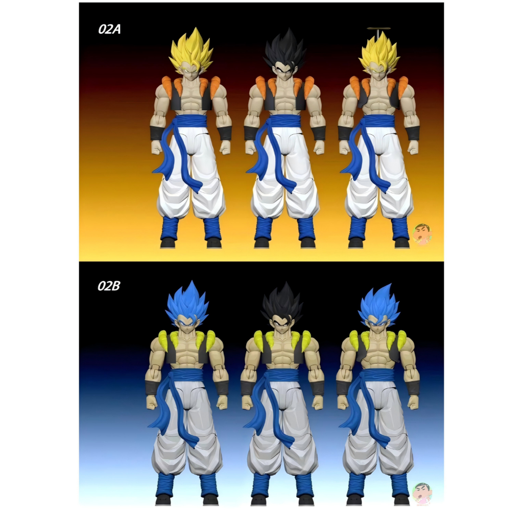 Tonsenarttoys Kamione 02A 02B Dragon Ball Z Gojita SHF Super Saiyan SSJ Gogeta Action Figure