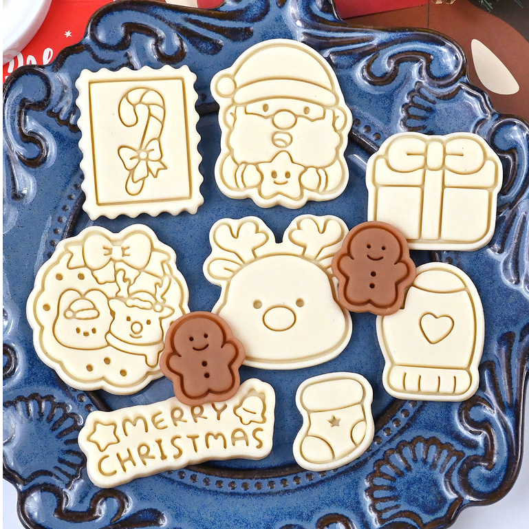 แม่พิมพ์บิสกิตการ์ตูนคริสต์มาส Elk Santa Baking Butter คุกกี้ตัดแม่พิมพ์เค้กแม่พิมพ์เค้ก F Ondant แม่พิมพ์เบเกอรี่เครื่องมือ