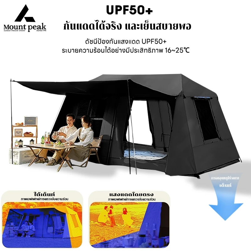 เต็นท์กางออโต้ Mountpeak Village13 2ห้องนอน 1ห้องนั่งเล่น thumbnail 6