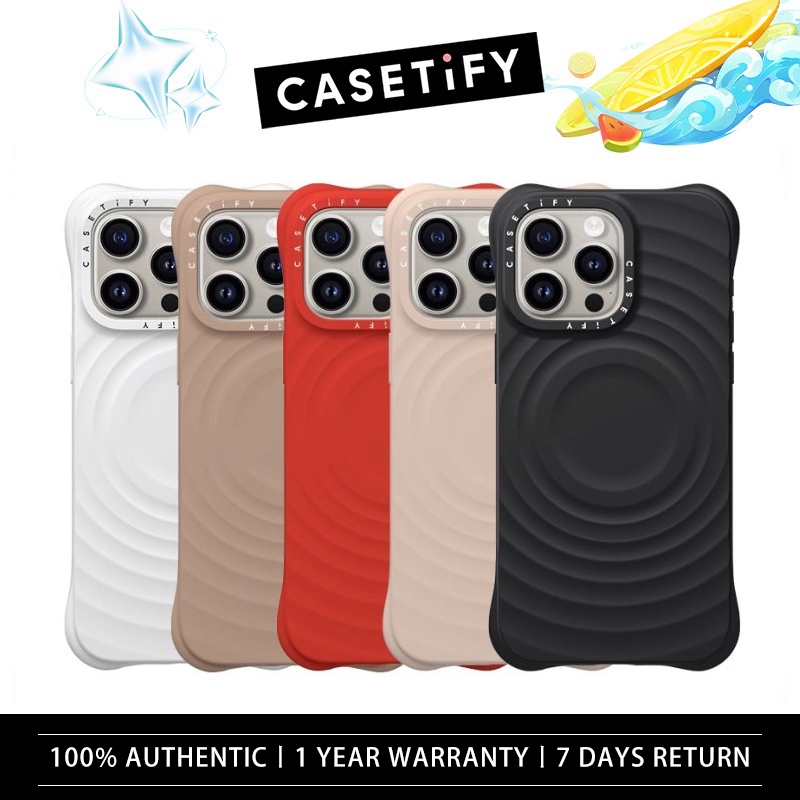 Ripple CaseCASETiFY ซิลิโคนเหลว Ripple Case สําหรับ iPhone 17 16 15 14 13 Pro MAX/ 17 16 15 14 13 Pr