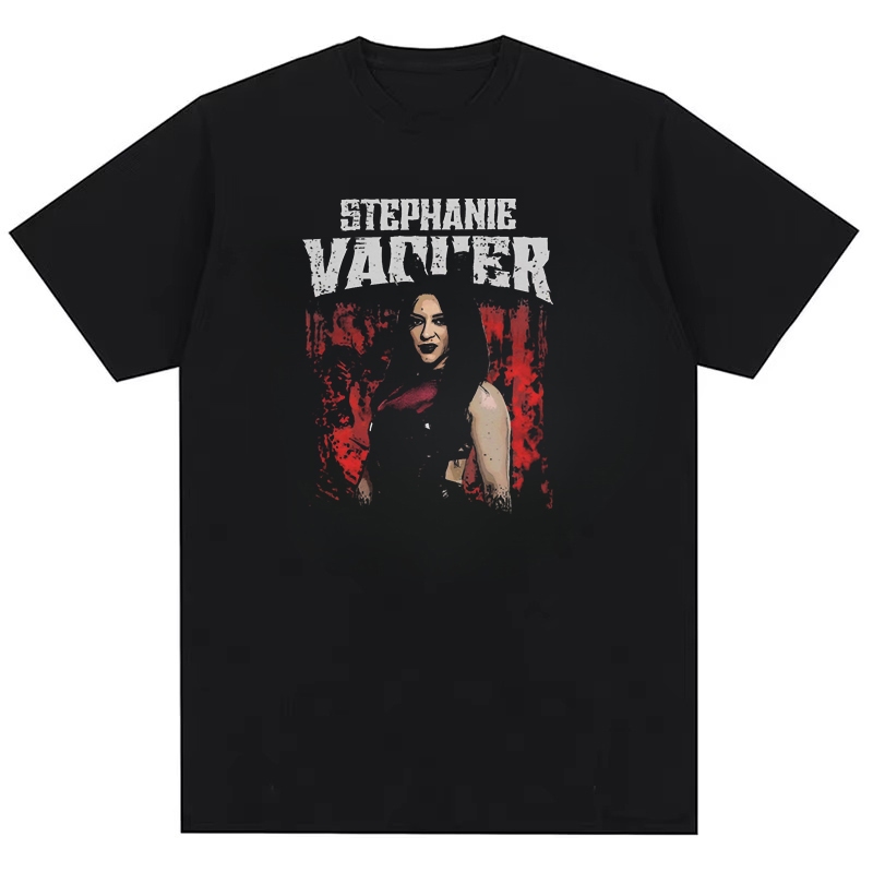เสื้อยืดผ้าฝ้ายสำหรับทั้งผู้ชายและผู้หญิง ดีไซน์ Stephanie Vaquer Wrestler