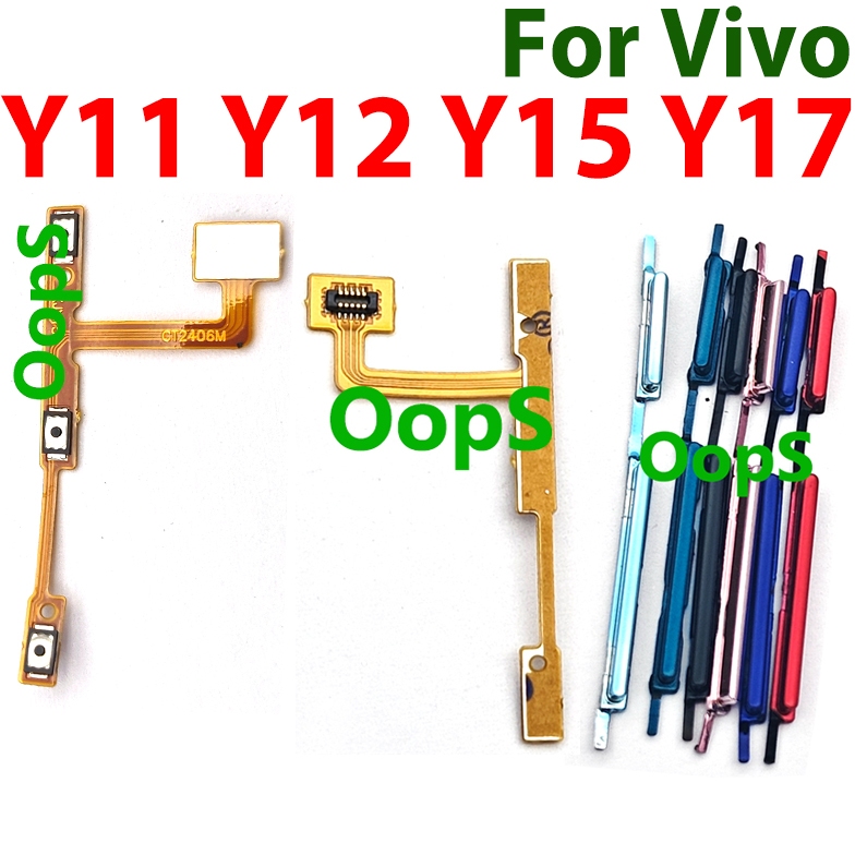 On Off ปุ่ม Flex สําหรับ Vivo Y11 Y12 Y15 Y17 Y3SY3S สวิทช์ระดับเสียงด้านข้างลงปุ่ม Flex Cable