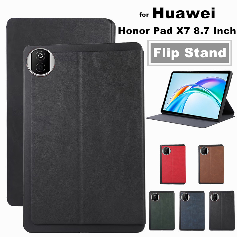for Huawei Honor Pad X7 8.7 Inch 2025 Tablet Cover PU Leather Flip Case with Stand Function HonorPad