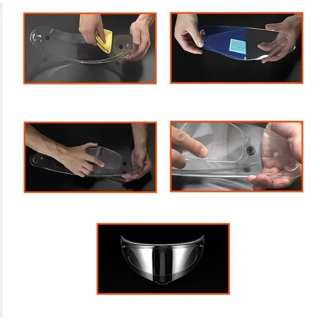 สําหรับ LS2 OF603 INFINITY II หมวกกันน็อคสติกเกอร์ป้องกันหมอกโดยเฉพาะ