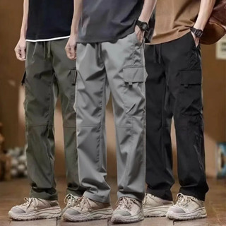กางเกงคาร์โก้ผู้ชาย 6 กระเป๋า , สไตล์ใหม่, รอบเอว 28-38, สูง…